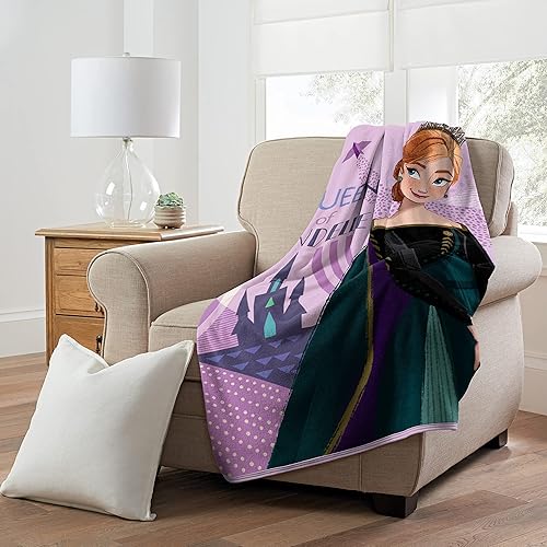 Miniatura 4 de Northwest Manta Frozen Micro Raschel, 46 x 60 pulgadas, Queen of Arendelle