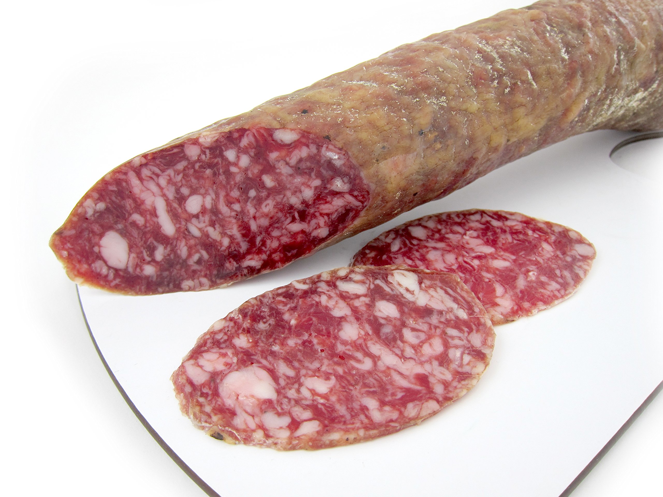 SALCHICHÓN CULAR IBÉRICO BELLOTA CERTIFICADO ELABORACIÓN TRADICIONAL Y CURACIÓN EN BODEGA NATURAL. PIEZA DE 700-800 gr ENVASADA AL VACIO