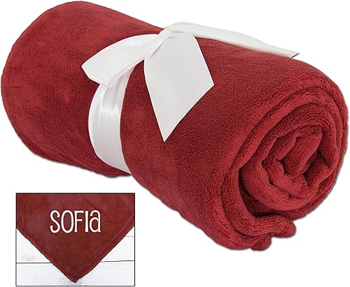 Miniatura 3 de Threadart Manta personalizada bordada con nombre súper suave y ultrasuave, manta de forro polar de 50 x 60 pulgadas, bordado personalizado incluido,