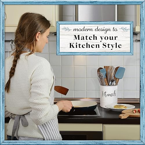 Miniatura 5 de Home Acre Designs - Soporte para utensilios, Blanco