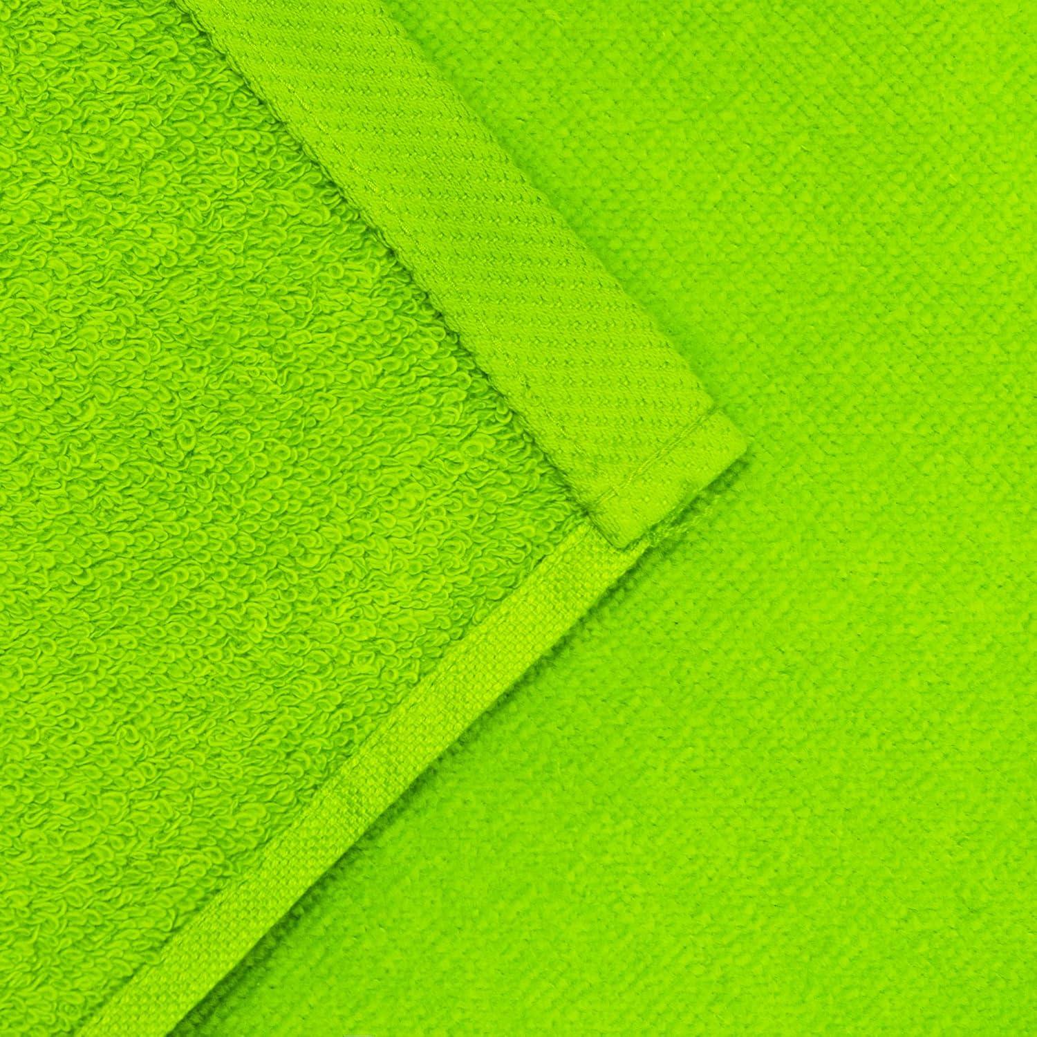 Beachland - Solid Beach Towel 30 x 60 inch Pool and Resort Style - 100% Cotton - Extra Soft and Absorbent (1 Towel, Lime)