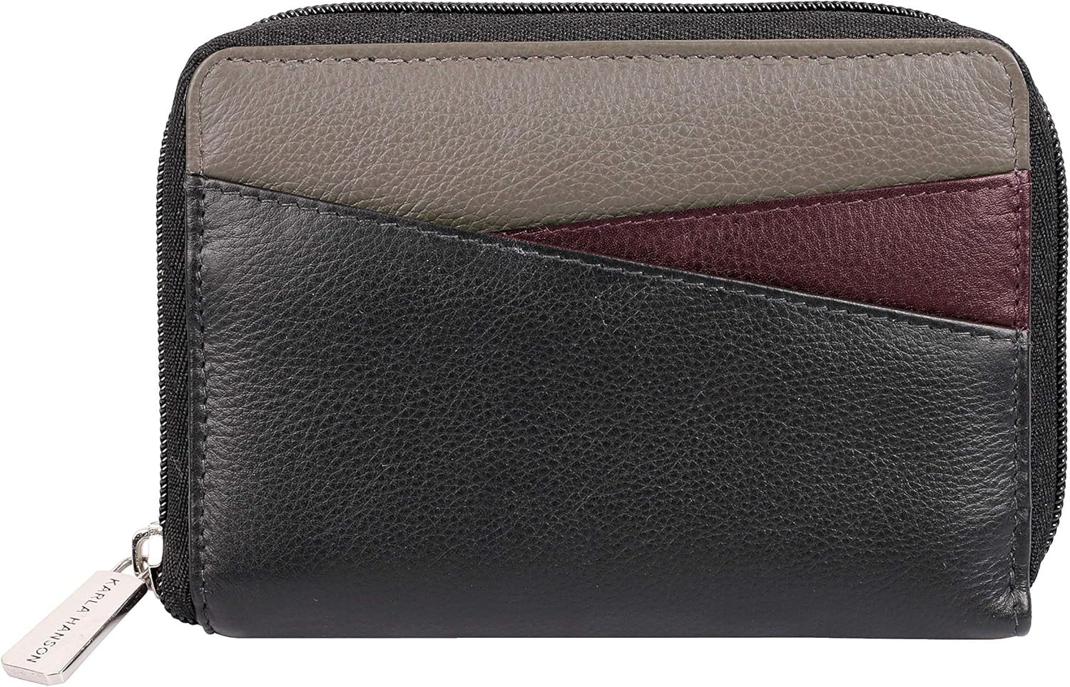 Karla Hanson RFID Blocking Wanda Leather Medium Wallet with RFID Blocking (Taupe Multi)