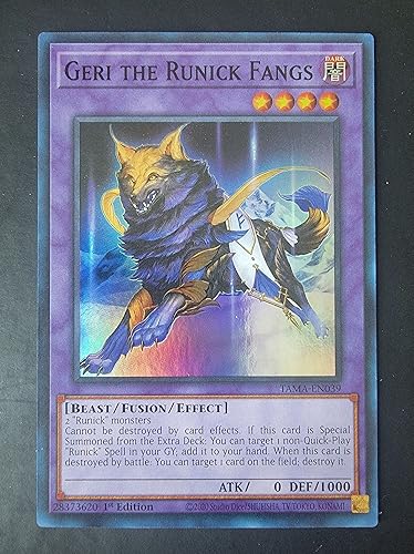 Geri The Runick Fangs - TAMA-EN039 - Tactical Masters - Super Rare - 1 edición