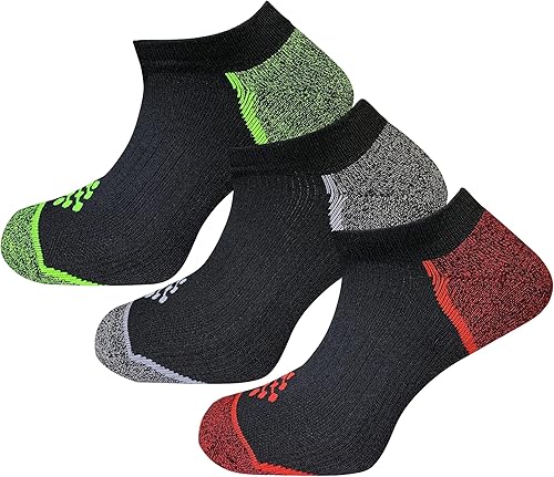 True Energy Men's Low Cut Socks with Infrared Thread- Pain Relief & Circulation Help for Nurses & More (3-Pack) (LXL)
