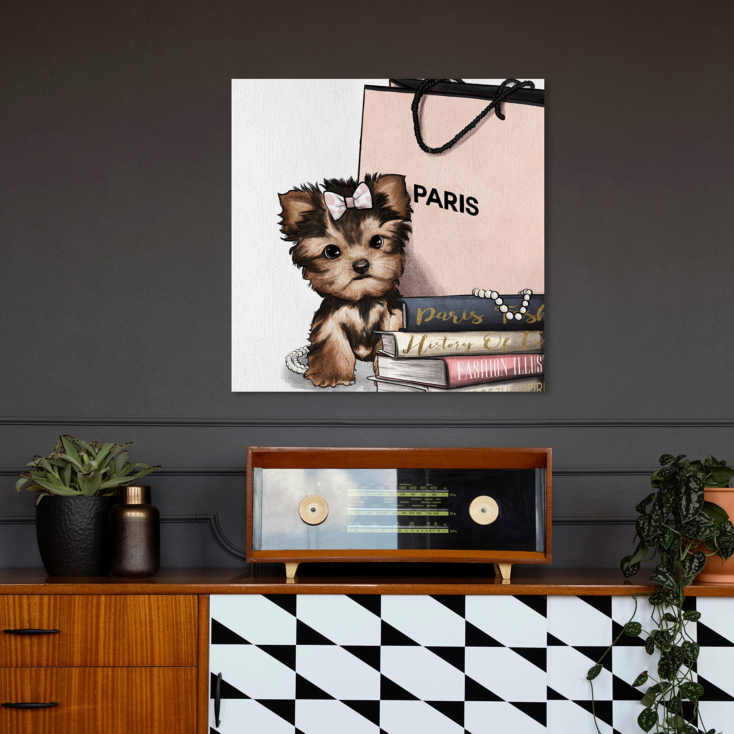 Yorkie Canvas Yorkie Wall Art Yorkie Office Art Yorkie Home Decor Wall