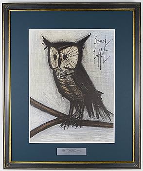 Amazon | ベルナール ビュッフェ 『小さなフクロウ【LITHOGRAPHIES