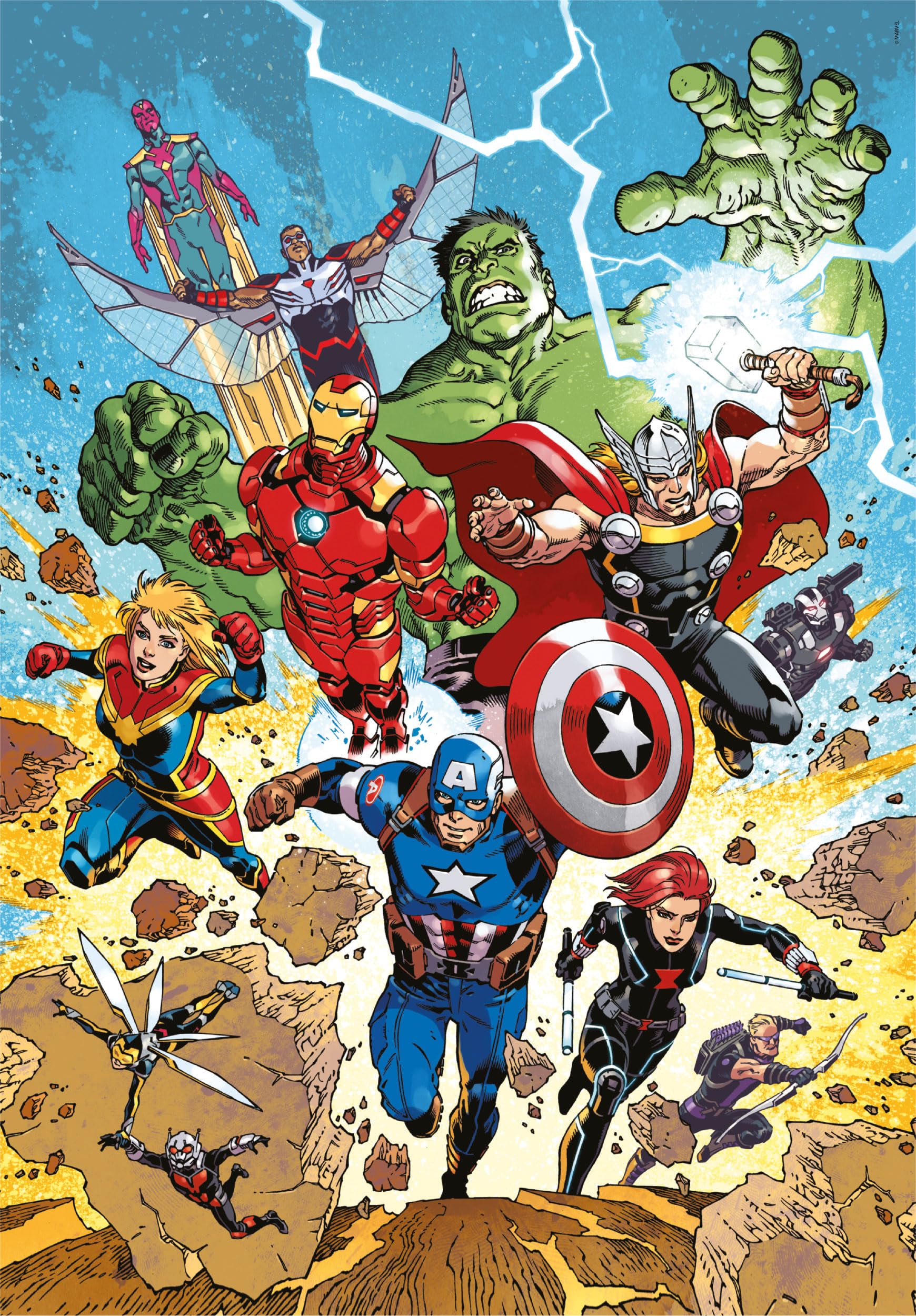 Clementoni - Marvel - Panoramic Puzzle Of 1000 Pieces