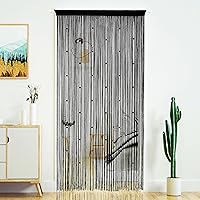 Vista 1 de Cortinas de puerta con tiras de cuentas. DIY cuentas densas para puertas,entradas y ventanas