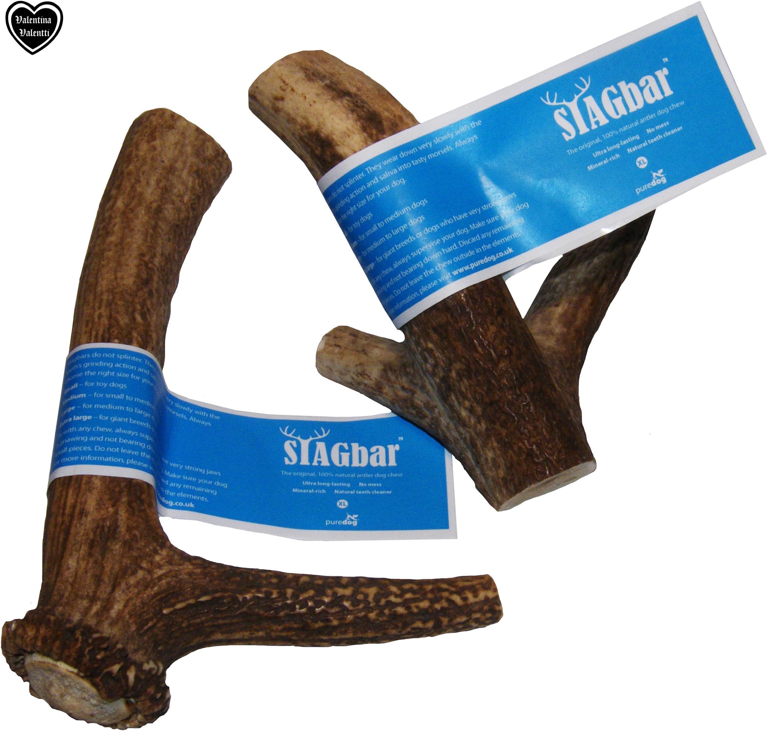 Stagbar The Original, 100% Natural, Antler Dog Puppy Chew XL Size