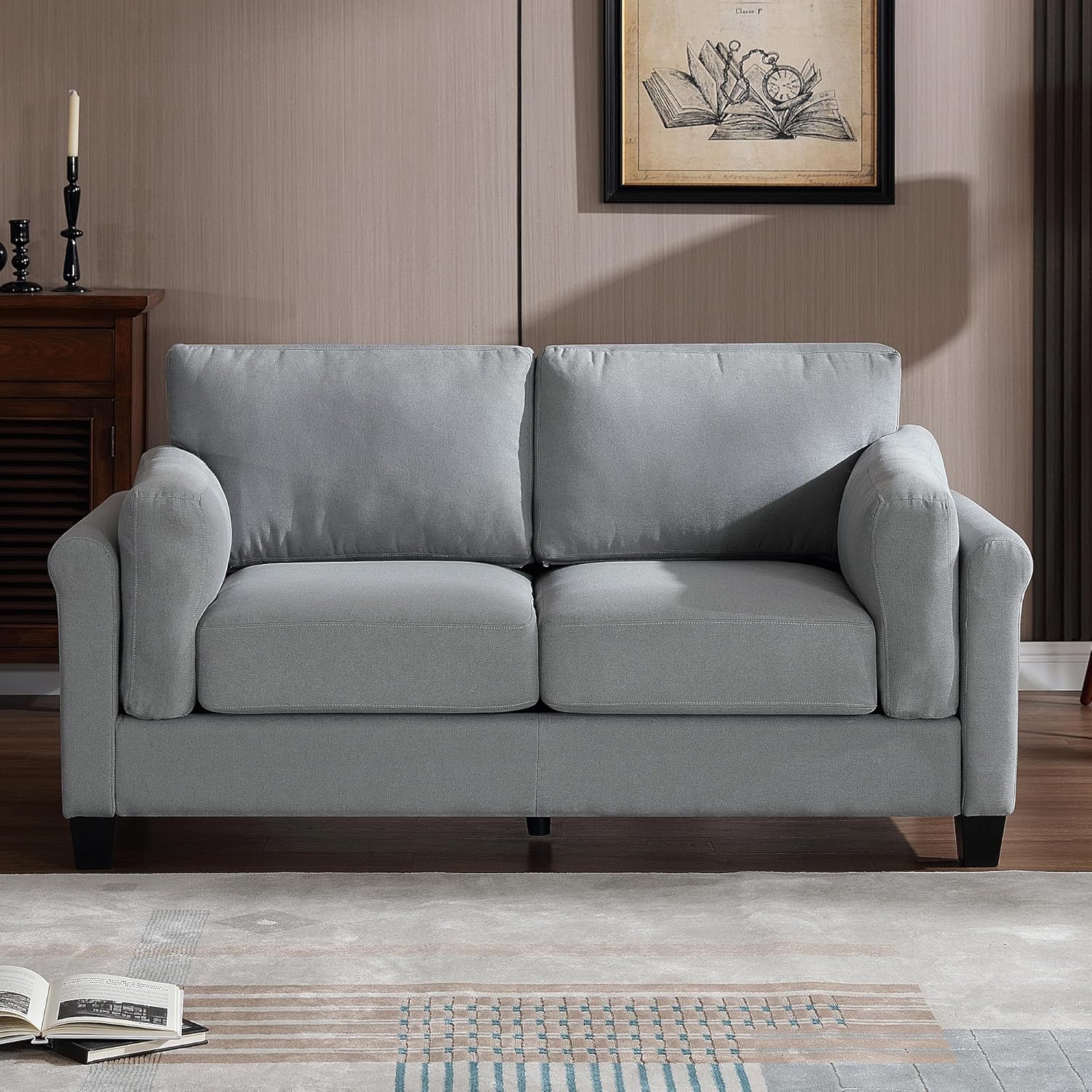 Amazon.com: Morden Fort 68”W Loveseat Sofa Comfy Cloud Couch for Living ...