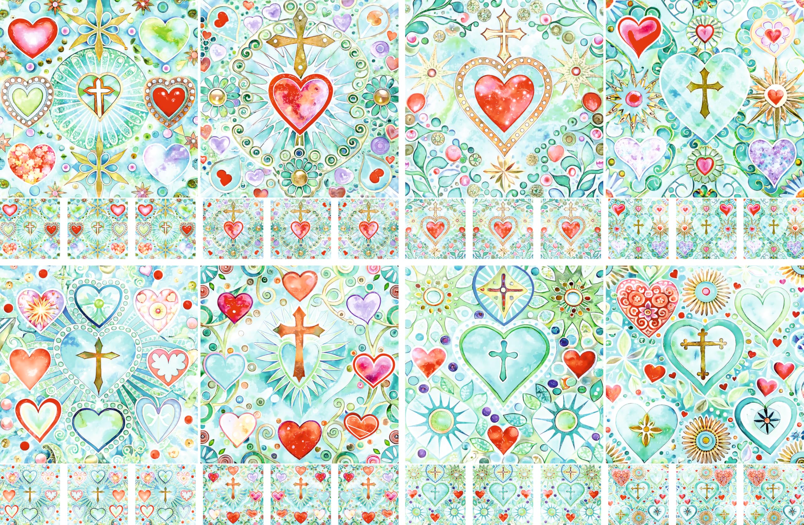 Christian Love Rice Papers, 30 x 30cm – Decoupage Paper Design for Furniture, Mixed Media, Cards & Crafts, Decoupage by CRAFT KREATIVELY