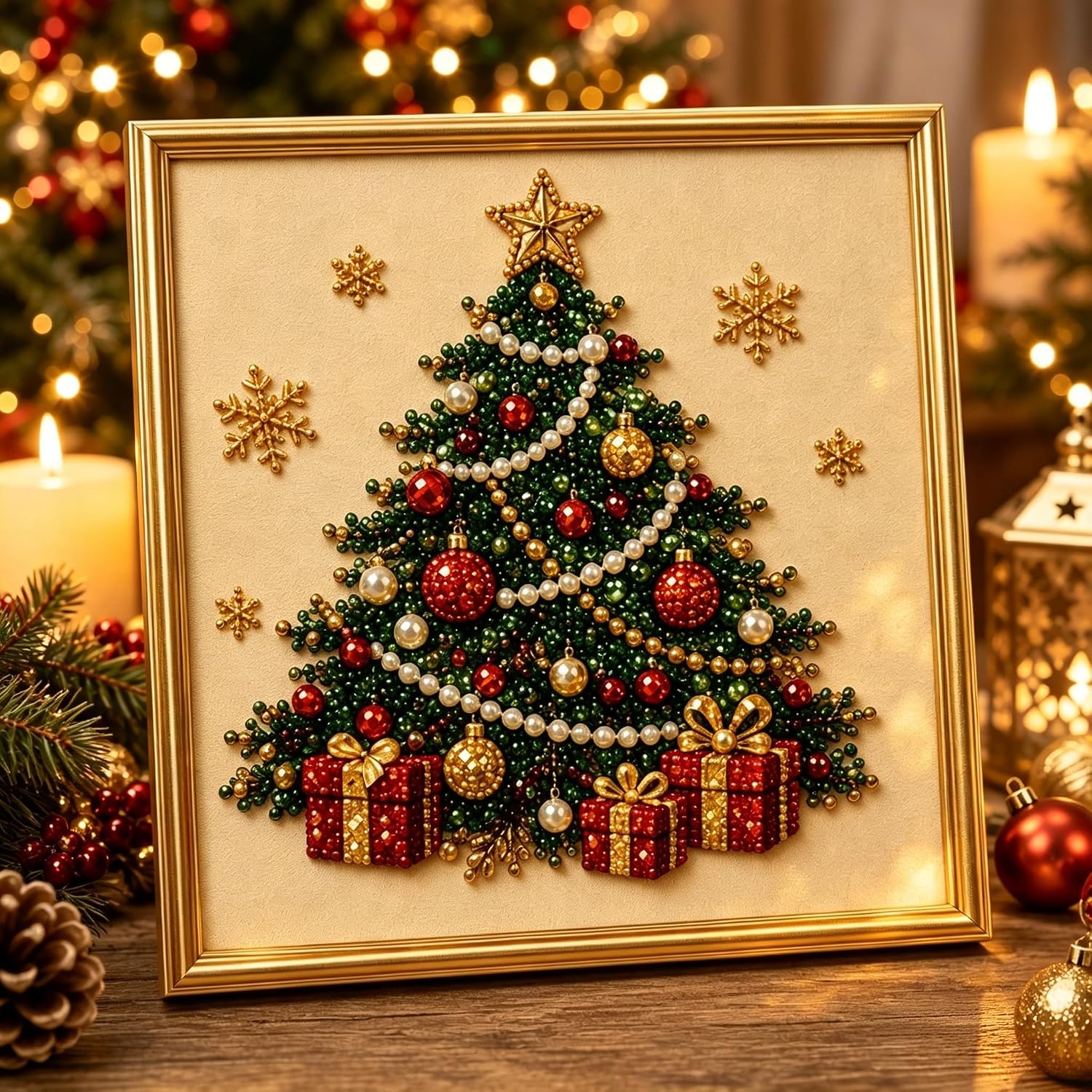 Halloween Ghost Pearl Art DIY Kit, 2026 Upgrade Spooky Cute 3D Diamond-Painting Crafts, DIY Fall Home Decor Wall Art for Adults, Beginner DIY Seasonal Party Gift (I#)