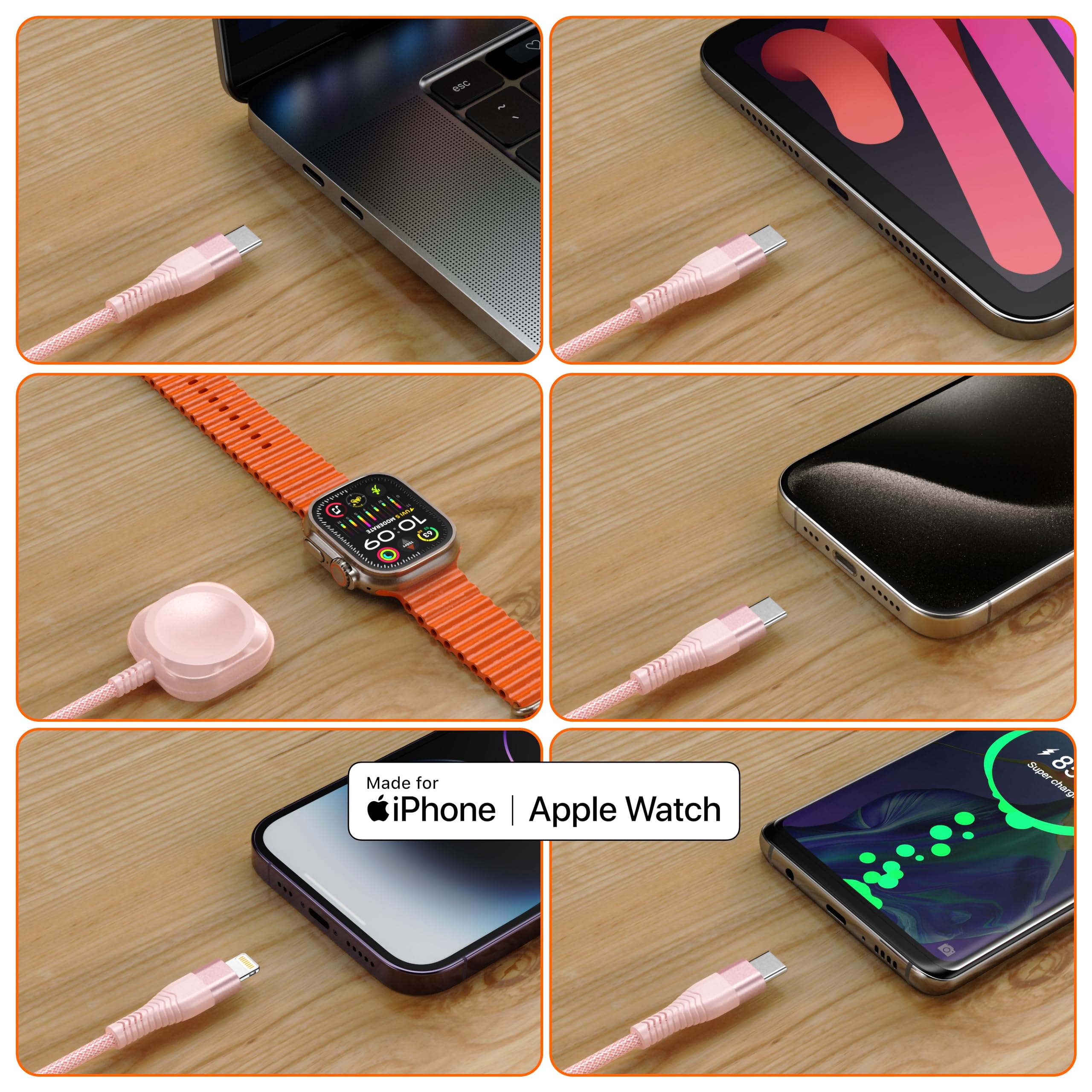 XnewCable - Confezione da 3 cavi USB tipo C in nylon intrecciato da USB a C a USB A, certificati, compatibili con Samsung Galaxy S10E S10 S9 S8 Note 9 Pixel LG G7 G6 V40 Moto Z2 Nexus Grigio scuro