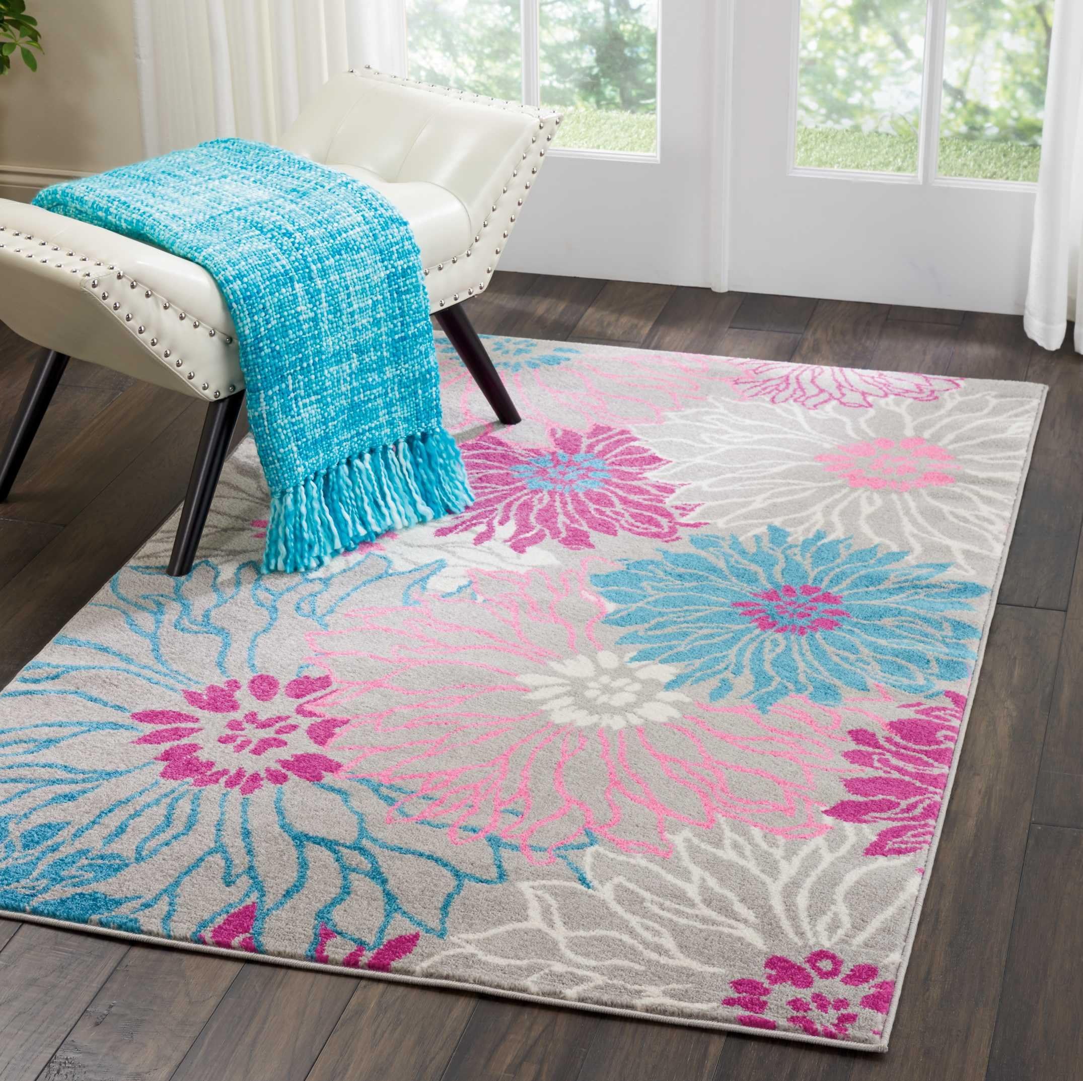 Amazon.com: Dormify Washable Butterfly Shaped Accent Rug - Blue | Rugs ...
