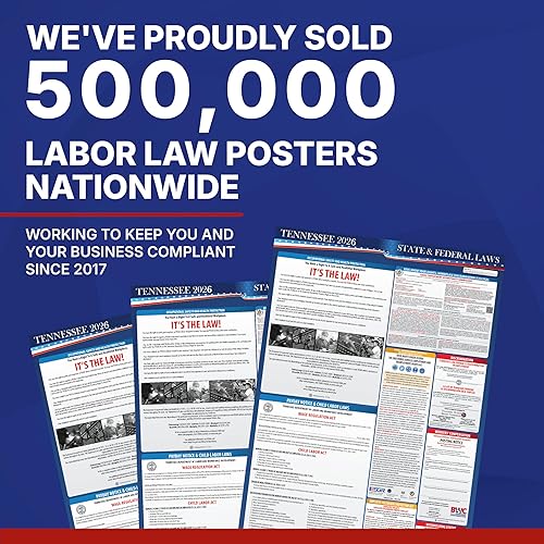 Miniatura 5 de Póster de la ley laboral estatal y federal de Tennessee 2026 - Cumple con OSHA en el lugar de trabajo - Publicación de regulaciones obligatorias