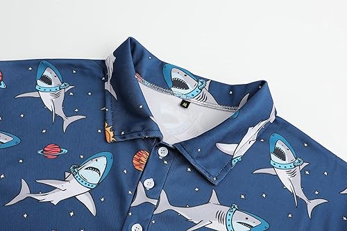 Miniatura 3 de Camisas de golf para hombre, Dry Fit, camisa de golf de manga corta, divertidas camisas polo de golf