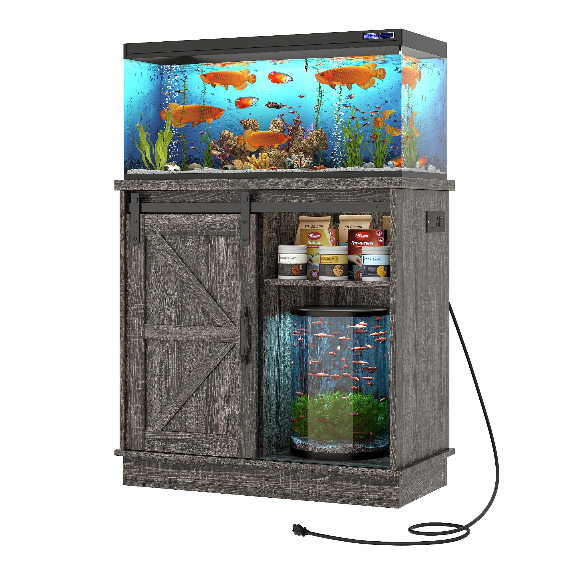 Hlivelood Farmhouse 20-29 Gallon Fish Tank Stand