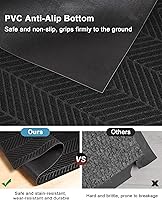 Vista 6 de Tapete para puerta delantera interior y exterior, tapete resistente de 16 x 32 pulgadas para entrada, tapete absorbente de bajo perfil de bienvenida