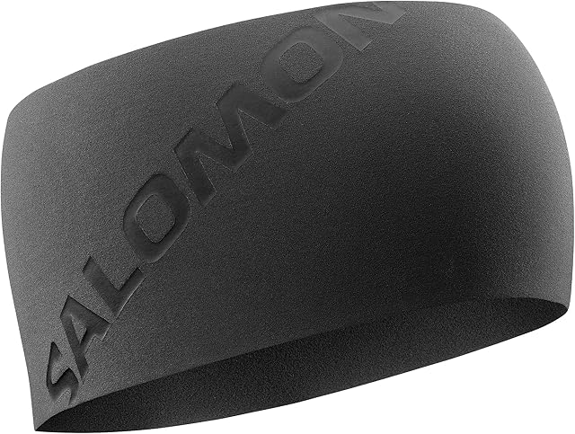 SALOMON LC1896800 Winter Training, opaska na głowę, wygodna i miękka, idealna do jazdy na nartach, snowboardzie, biegania i turystyki pieszej, DEEP CZARNY