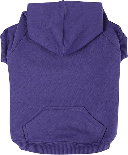Sudadera con capucha básica de poliésteralgodón de Zack & Zoey, M, Ultra Violet