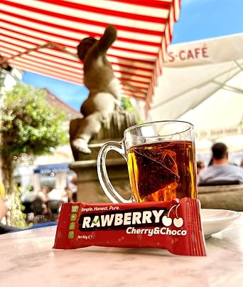 Rawberry Cherry Choco Vegan Gluten-Free Nuts Bar Without Sugar Addition (15 Pieces in a Box)