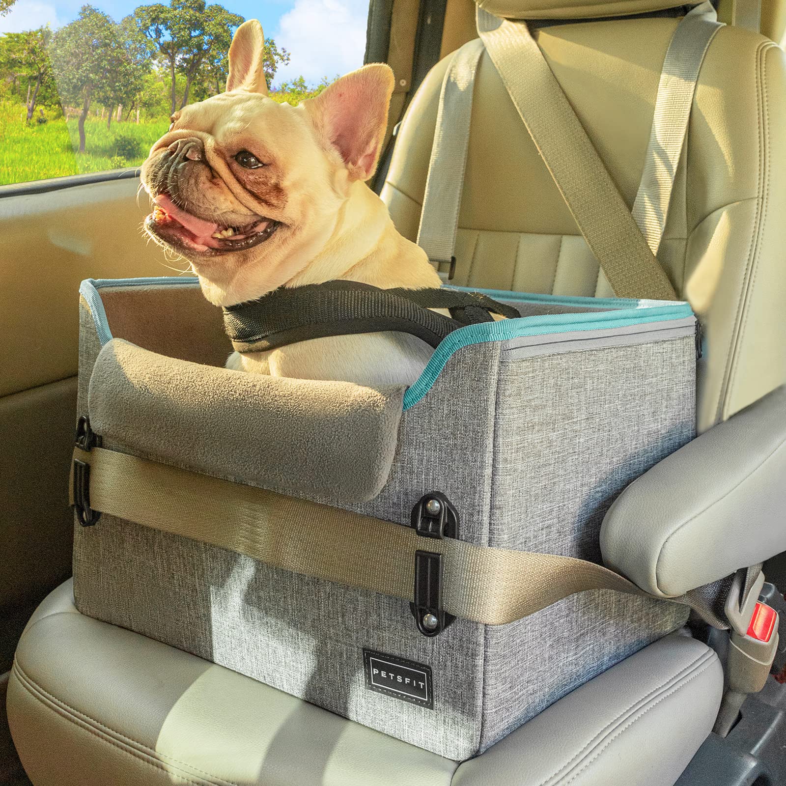 Assento Carro Petsfit Para Cães - Couro PU Impermeável Com Segurança