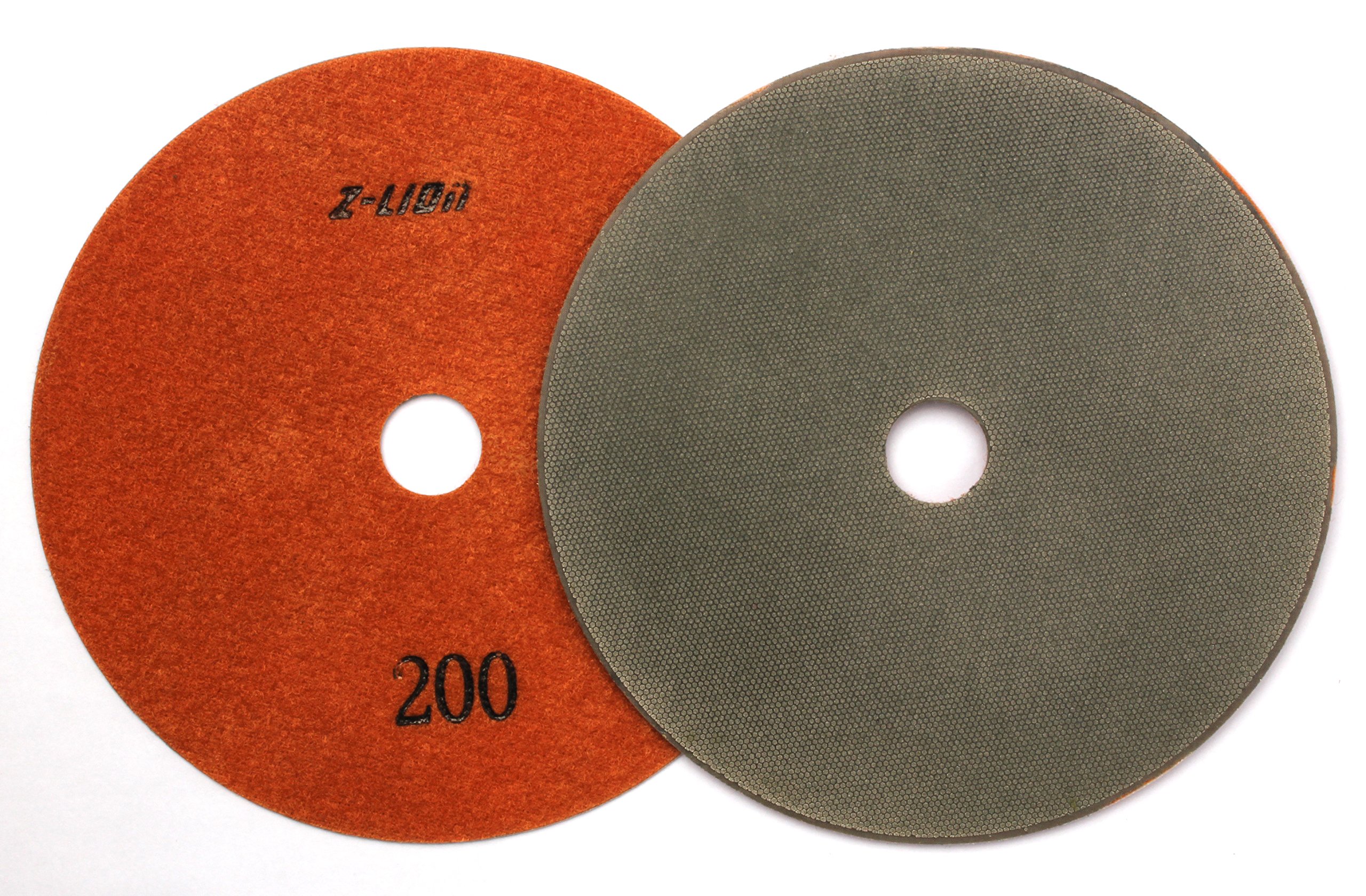 Diamond Polishing Pads 6 Inch Electroplated Grit 200 for Glass Granite Marble Engineered Stone