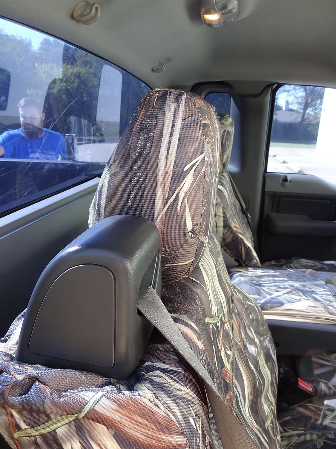 Durafit Seat Covers Made to fit 2004-2008 Ford F150 XLT Super Cab Complete Front and Rear Seat Set Custom Exact Fit Seat Covers, Bullrush Camo Endura Save Now