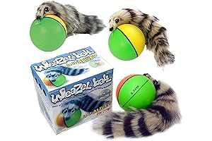 D.Y.TOY Weazel Ball Dog Toy with Tail