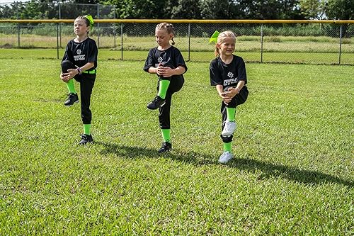 Miniatura 7 de RIP-IT Zapatos de sóftbol para niñas, zapatos de sóftbol con diamantes para niñas, tallas 1-6