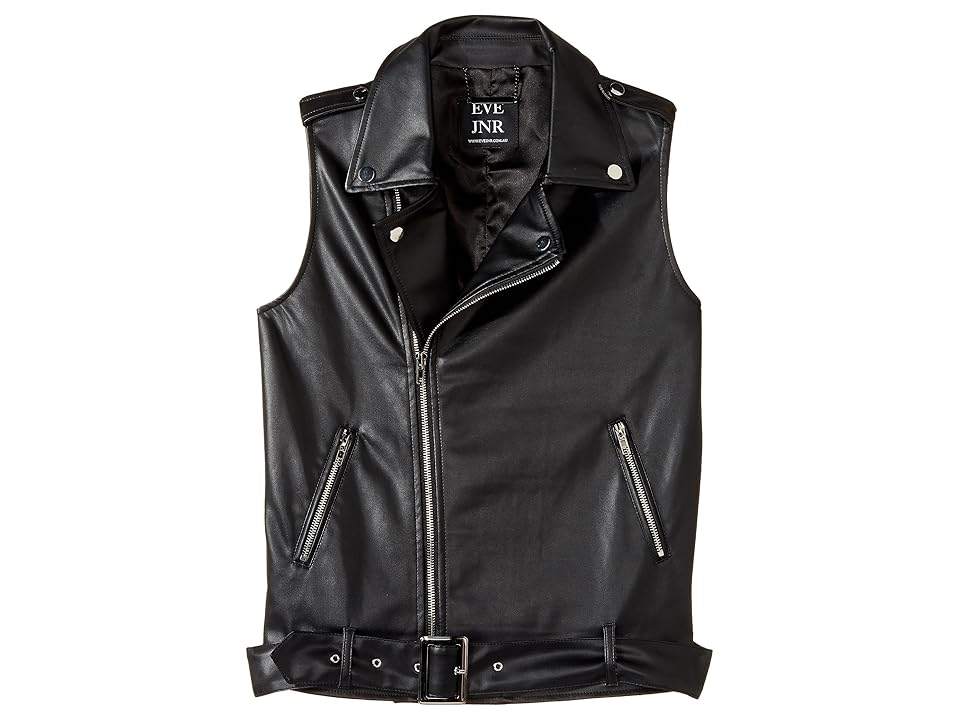 

eve jnr Vegan Leather Vest (Little Kids/Big Kids) (Black) Kid's Vest