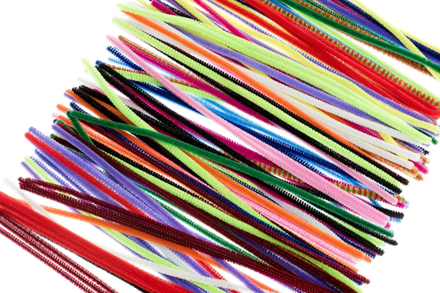 SE 12” Assorted Color Chenille Stem Set/Pipe and Gun Cleaners (150 PC.) - GC-PC615C