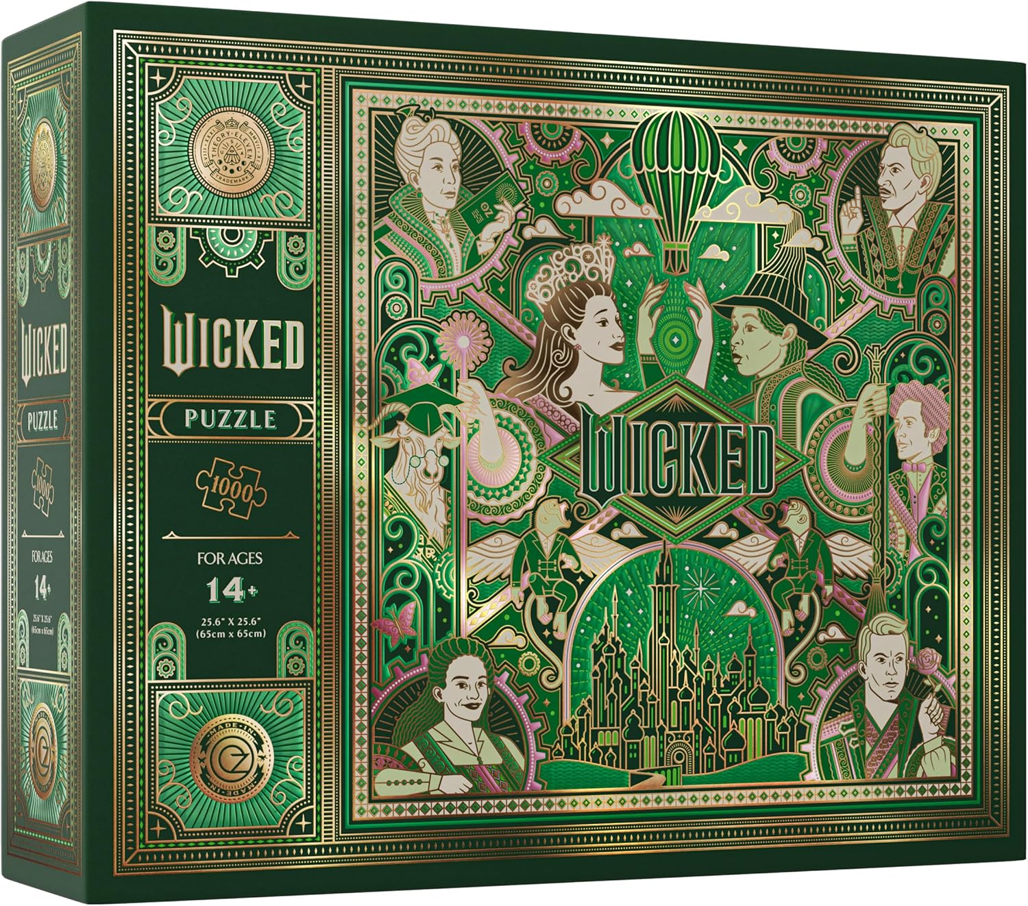 theory11 Wicked Jigsaw Puzzle 1,000 Piece Jigsaw Puzzle - Officially Licensed Wicked Merchandise & Collectibles - Precision Fit and Premium Quality
