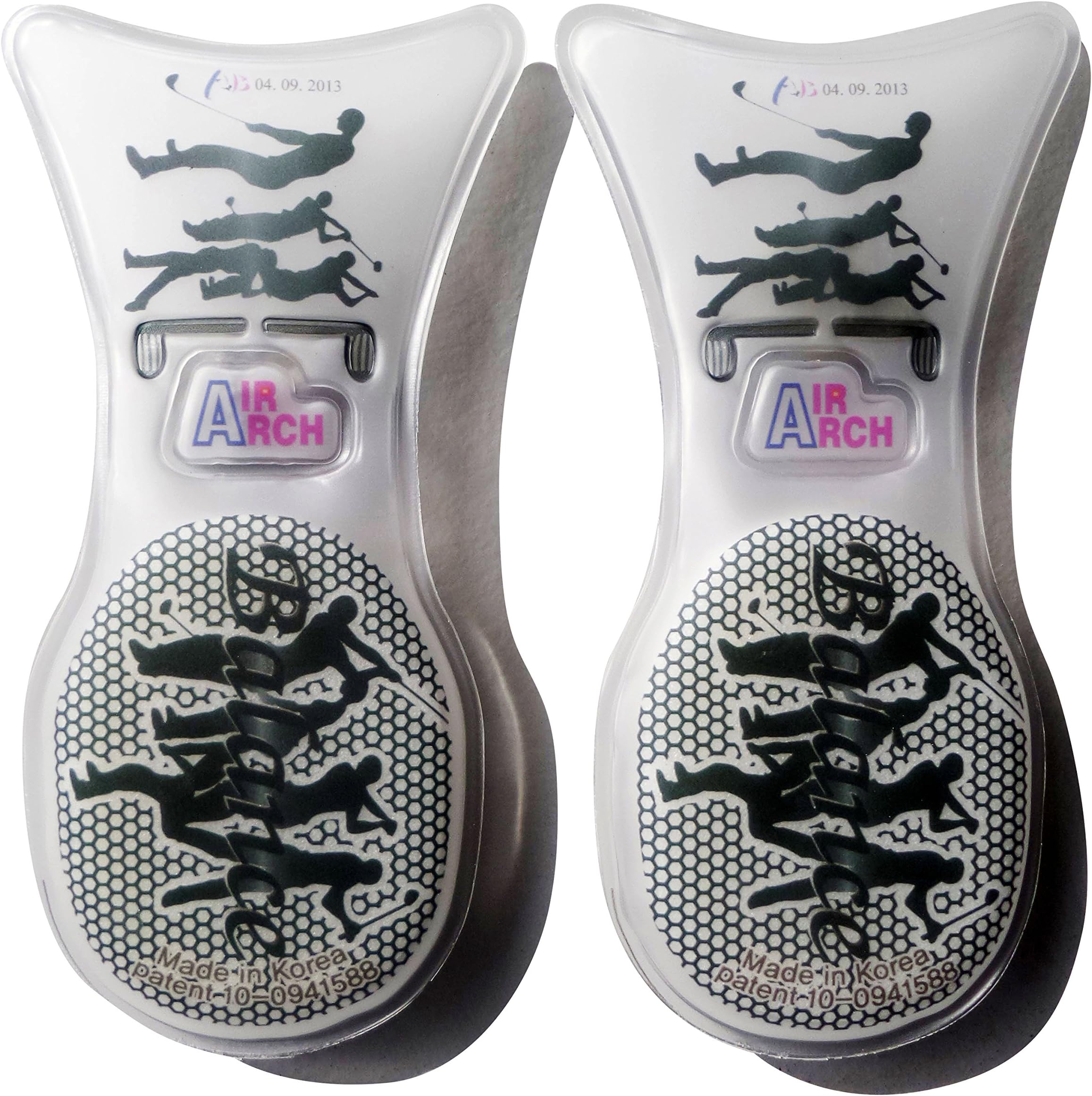 Set of 2,Sports Massage Unisex Men Women Support Air Orthotics Shoe Inserts Foot Pain Shock Absorption