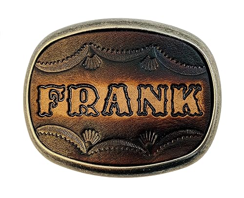 Custom Tooled Leather Belt Buckle, MADE to ORDER, Names or Initials Up to 6 Letters
