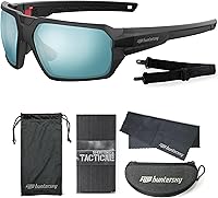 Vista 4 de HTS HUNTERSKY Ballistic Tactical ANSI Z87.1+ Impact Protection Anti Fog Shooting Glasses Military Grade Airsoft Range