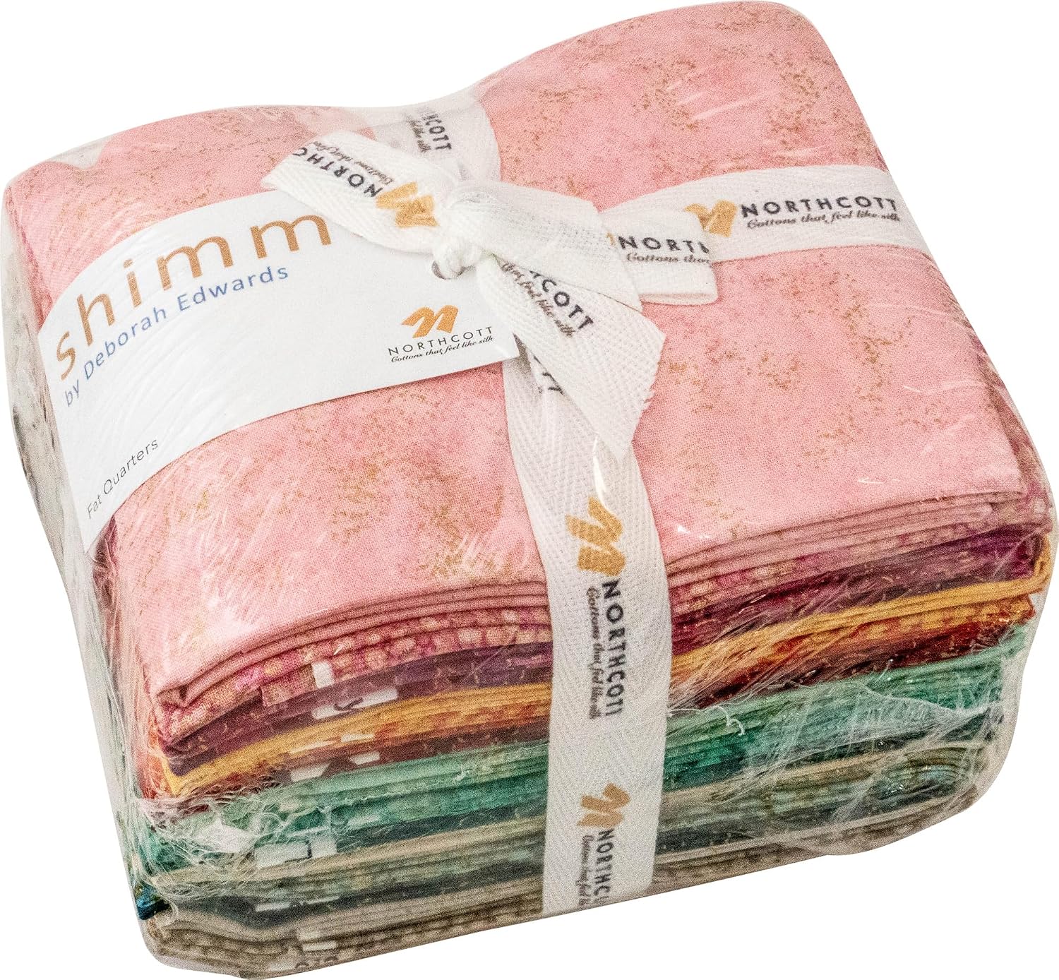 Deborah Edwards Shimmer Metallic Warm 25 Fat Quarters Northcott