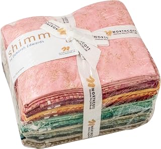 Deborah Edwards Shimmer Metallic Warm 25 Fat Quarters Northcott