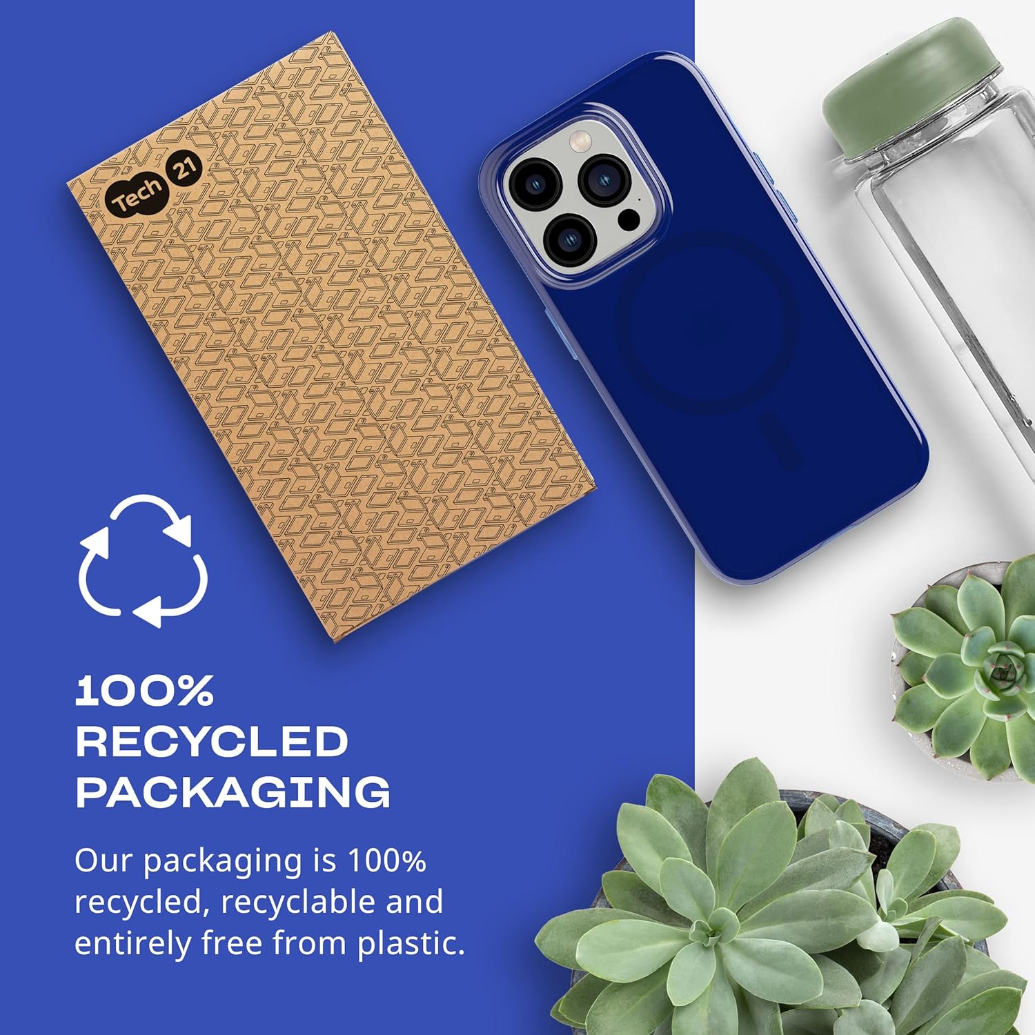 Tech21 Unisex Adult iPhone 14 Pro Max Case - Butterfly Blues, One Size, Standard