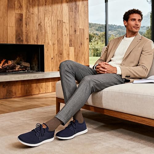 Miniatura 2 de Bruno Marc Zapatillas de malla para hombre Oxfords ligeras