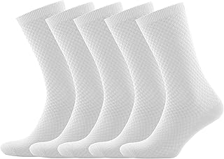 Men’s Bamboo Rayon Ankle Quarter Dress Socks 5-Pair Gift Box, Premium Quality - Buy now