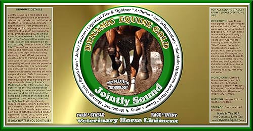 Miniatura 2 de JOINTLY SOUND - Linimento de caballo veterinario con tecnología Flex-Tite. Producto único para apretar pero crea patas flexibles. Mantiene niveles
