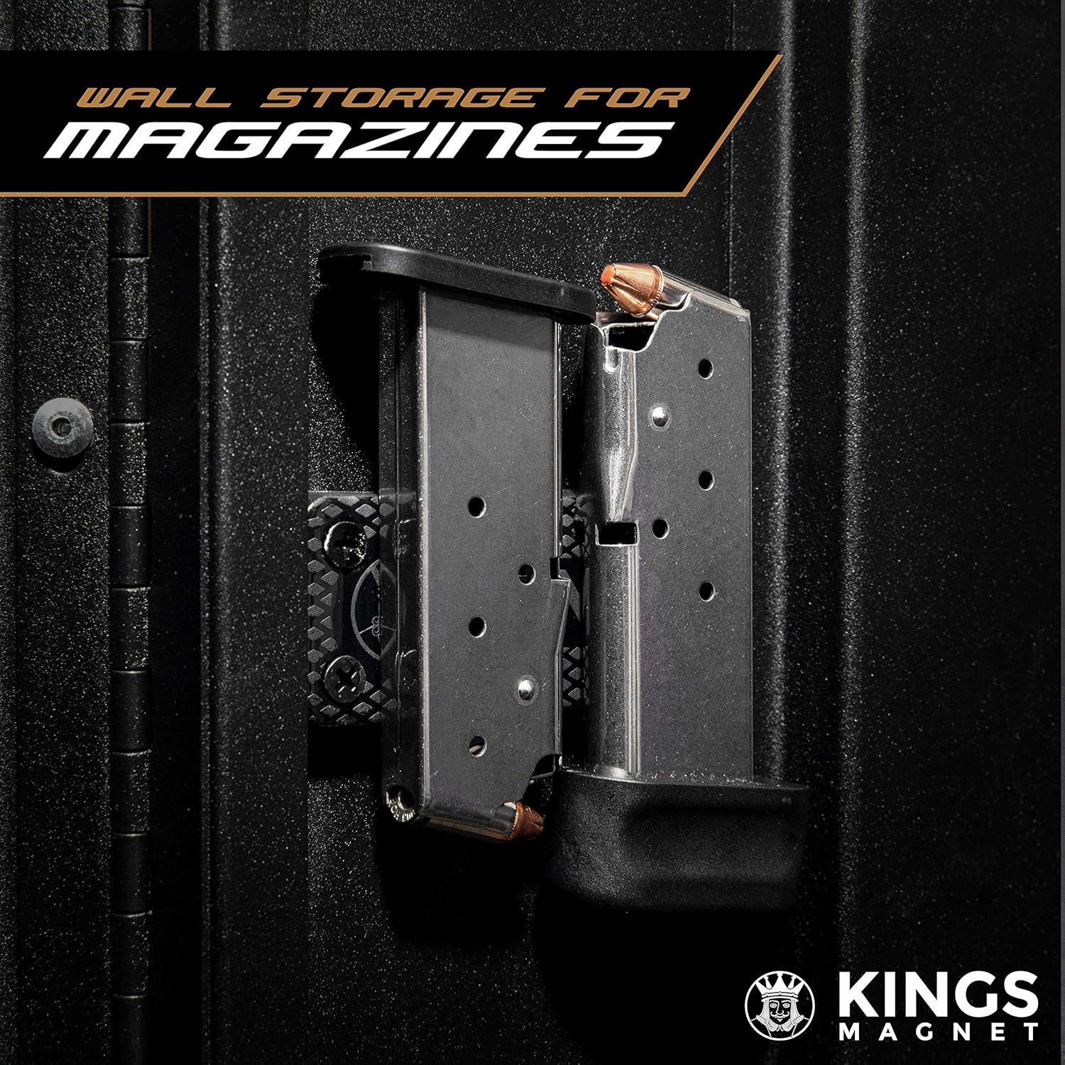 KINGS MAGNET Gun Holder | Rubber Coated Magnetic Concealment Mount for Pistols, Rifles and Shotguns for Men and Women | Hidden Storage for Vehicle, Truck, Car, Bedside or Home, 2 Pack : Sports & Outdoors
