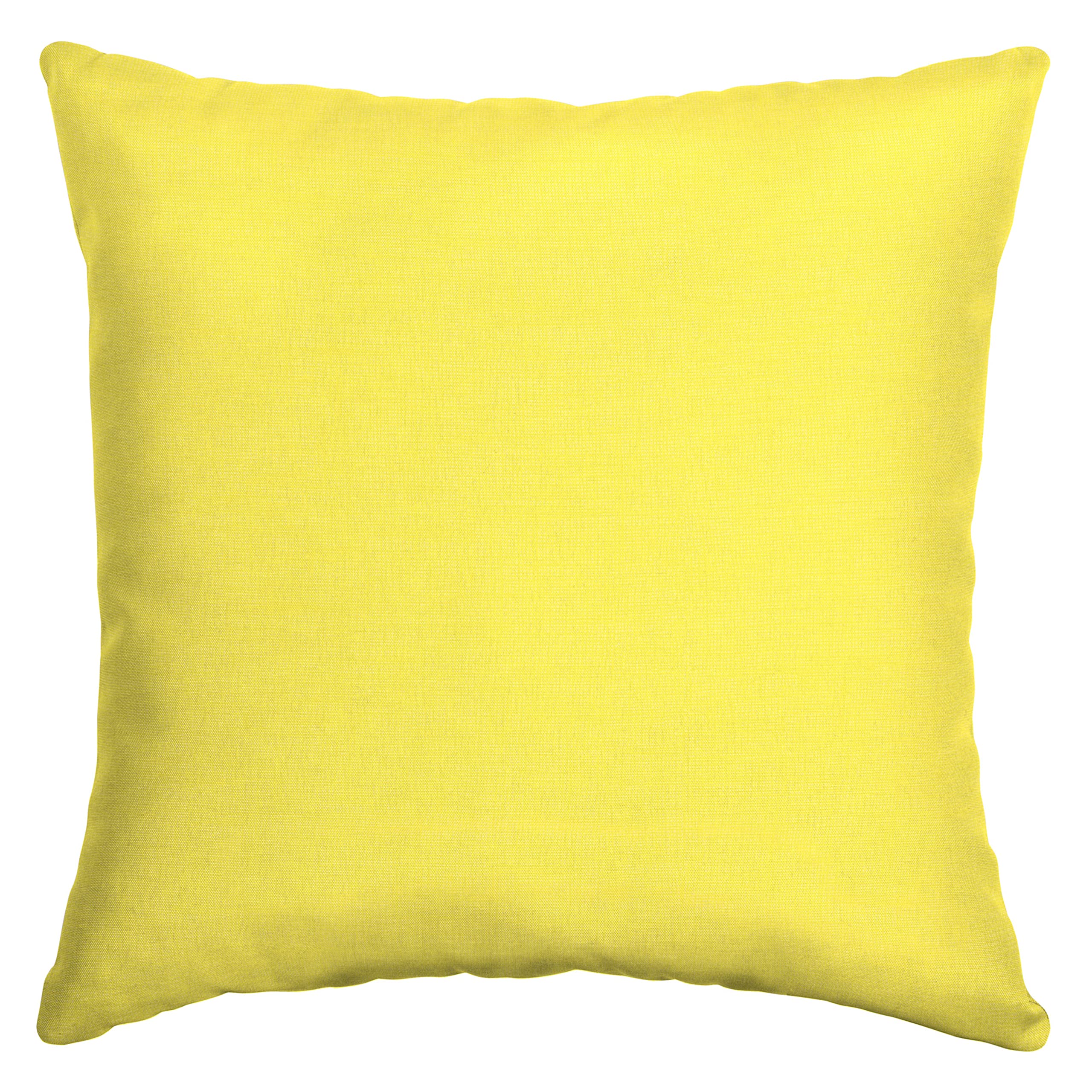 Arden Selections Essentials Outdoor Pillow 16 x 16, Lemon Yellow Leala