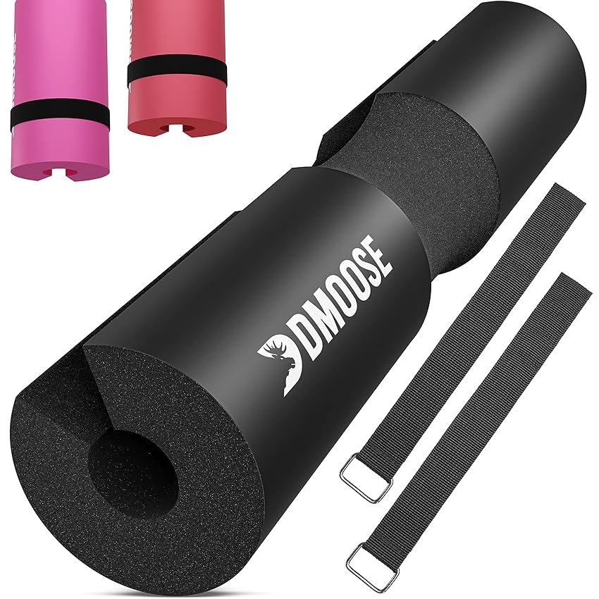 Immagine del prodotto Dmoose Pad per bilanciere, pad per la spinta dell'anca squat - Per collo, sollievo dalla pressione delle spalle, supporto lombare - Olympic Foam Barbell Pad.