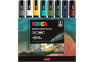 Posca Green Markers: Vibrant Earth Tones for Creative Expression