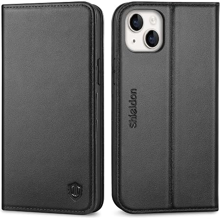 Leaisan Leder Flip Case Für IPhone 14 Plus – Mit Ständer, Kartenfächern & Magnetverschluss, Stoßfest