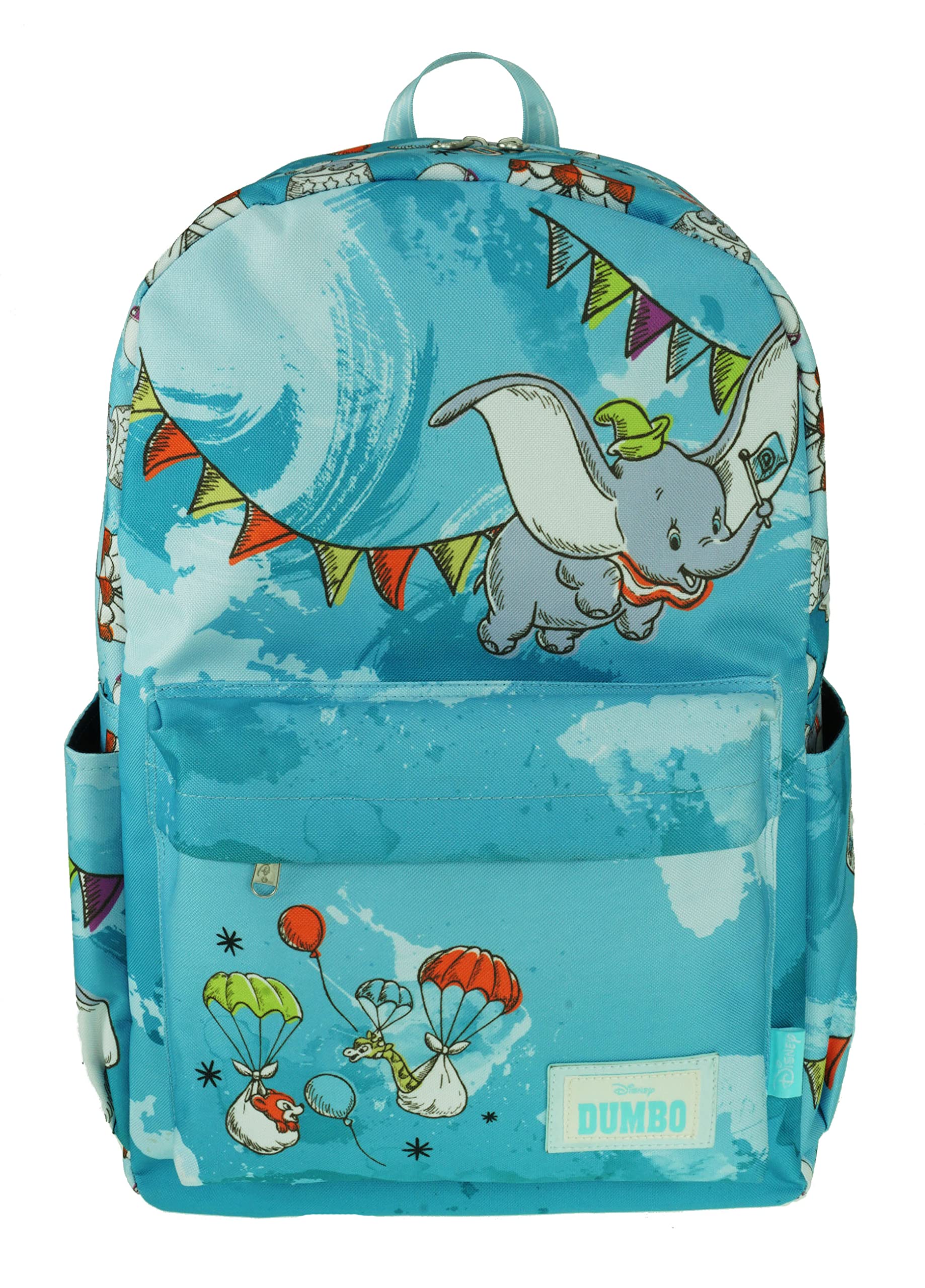 Classic Disney Dumbo Backpack with Laptop Compartment for School, Travel, and Work, (A22213-DUMBO)