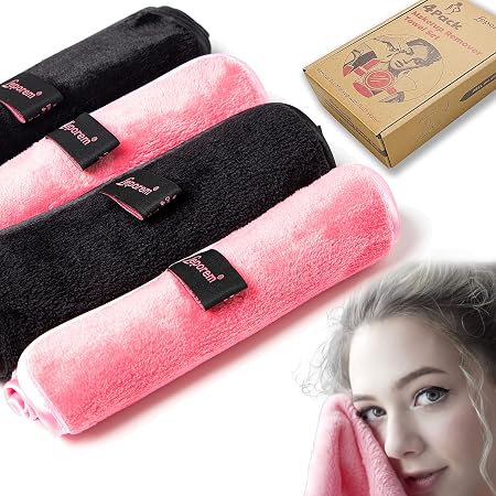 Amazon.com: Makeup Remover Cloths 4 Count: Microfiber Reusable Fast ...
