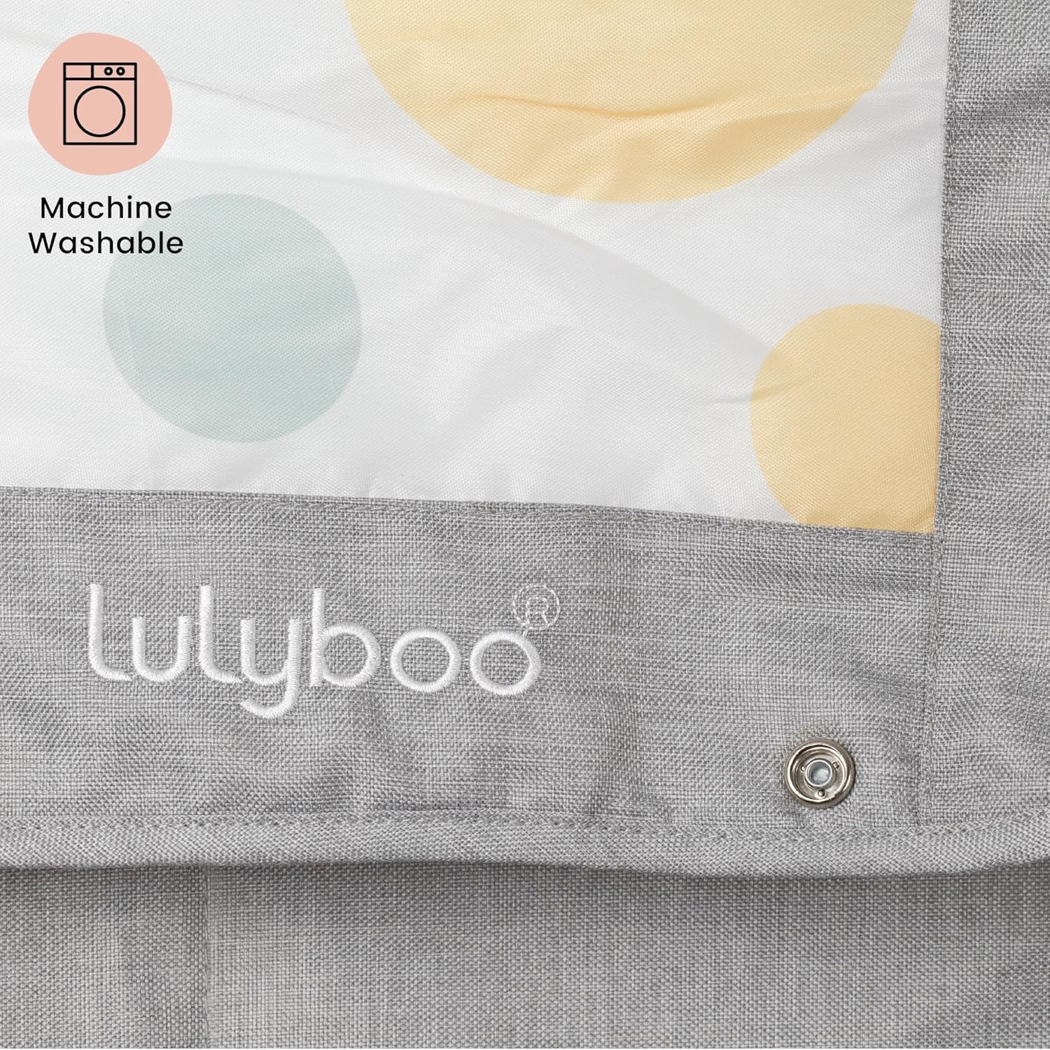 Lulyboo Waterproof Outdoor Blanket with Smart-Edge Snapping Corners, 60x60 Inch Picnic & Beach Blanket, Machine Washable, Foldable with Carrying Bag & Adjustable Strap, Sand & Grass Resistant